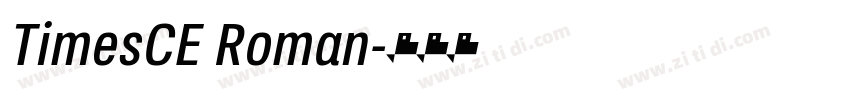TimesCE Roman字体转换